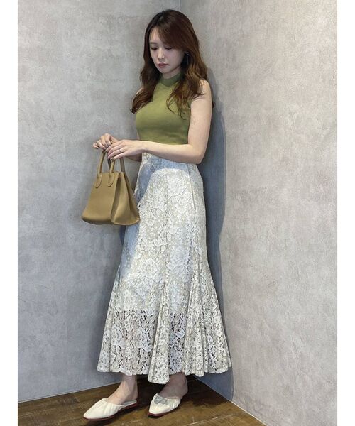 dazzlin（ダズリン）の「サイドオープンニットトップス（ニット/セーター・レディース・ブラック/グリーン/パープル・FREE）」の5枚目の写真