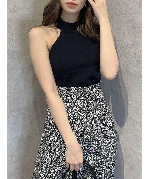 dazzlin（ダズリン）の「サイドオープンニットトップス（ニット/セーター・レディース・ブラック/グリーン/パープル・FREE）」の7枚目の写真