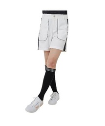 LOUDMOUTH/ラウドマウス ゴルフウェア エンボス 星柄ライン UVカット ストレッチ 切替 キュロット ミニ丈 スカート