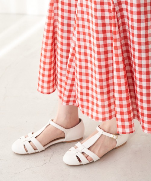 ROPE' PICNIC（ロペピクニック）の「【Bonne Maman × ROPE' PICNIC】ギンガムチェックマーメイドスカート（スカート・レディース・ブルー系その他4/ブラウン系その他2/レッド・40/38）」の18枚目の写真