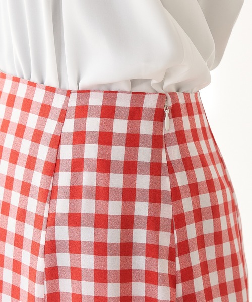 ROPE' PICNIC（ロペピクニック）の「【Bonne Maman × ROPE' PICNIC】ギンガムチェックマーメイドスカート（スカート・レディース・ブルー系その他4/ブラウン系その他2/レッド・40/38）」の4枚目の写真