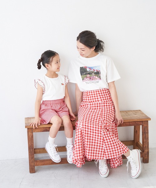 ROPE' PICNIC（ロペピクニック）の「【Bonne Maman × ROPE' PICNIC】ギンガムチェックマーメイドスカート（スカート・レディース・ブルー系その他4/ブラウン系その他2/レッド・40/38）」の7枚目の写真