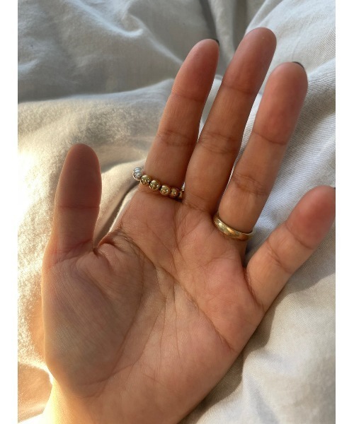 TRUNC（トランクエイティーエイト）の「S&G Ball Chain Ring（リング・レディース・シルバー×ゴールド・FREE）」の22枚目の写真