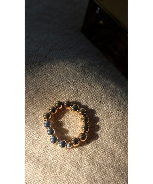 TRUNC（トランクエイティーエイト）の「S&G Ball Chain Ring（リング・レディース・シルバー×ゴールド・FREE）」の12枚目の写真