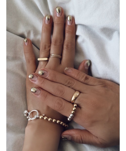 TRUNC（トランクエイティーエイト）の「S&G Ball Chain Ring（リング・レディース・シルバー×ゴールド・FREE）」の16枚目の写真