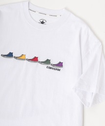 CONVERSE | CONVERSE/コンバース ビッグシルエット カラフル オールスター スニーカー ロゴ 刺繍 Tシャツ/リンガーT(Tシャツ/カットソー)