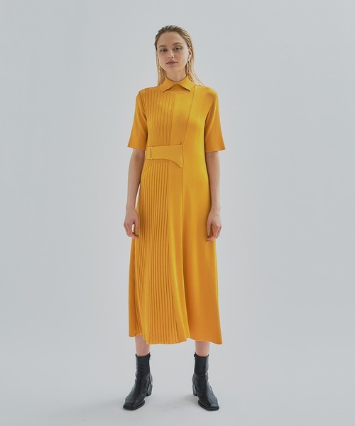 UNITED TOKYO（ユナイテッドトウキョウ）の「ベルテッドフレアーワンピース（ワンピース・レディース・ブラック/オレンジ・FREE）」の13枚目の写真