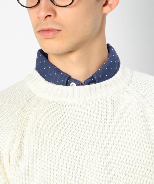coen(コーエン)の「【2015SS】畦編みコットンニットプルオーバー(ニット/セーター・メンズ・ライトブルー/オフホワイト/ネイビー・X-LARGE/SMALL/LARGE/MEDIUM)」の8枚目の写真