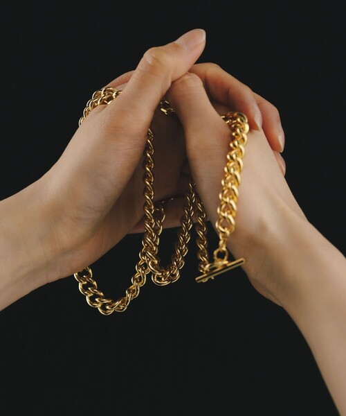 Aresense（アーセンス）の「esne/エスネ チャンキーチェーンネックレス（ネックレス・レディース・ゴールド/シルバー・ﾌﾘ-）」の5枚目の写真