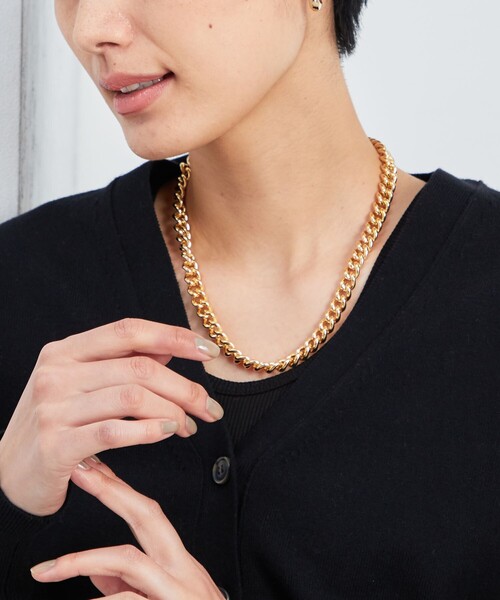 Aresense（アーセンス）の「esne/エスネ チャンキーチェーンネックレス（ネックレス・レディース・ゴールド/シルバー・ﾌﾘ-）」の9枚目の写真