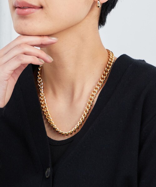 Aresense（アーセンス）の「esne/エスネ チャンキーチェーンネックレス（ネックレス・レディース・ゴールド/シルバー・ﾌﾘ-）」の11枚目の写真