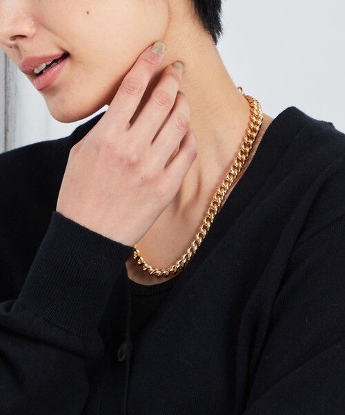 Aresense（アーセンス）の「esne/エスネ チャンキーチェーンネックレス（ネックレス・レディース・ゴールド/シルバー・ﾌﾘ-）」の8枚目の写真