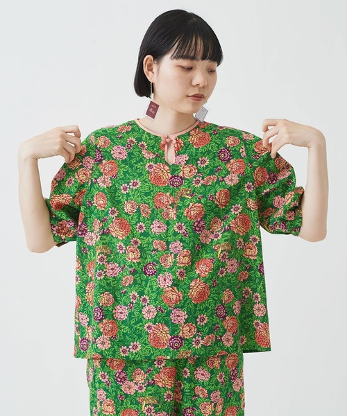 I am I in fact...(アイアムアイインファクト)の「虎華TORA HANA china ブラウス(シャツ/ブラウス・レディース・レッド/グリーン・FREE)」の18枚目の写真