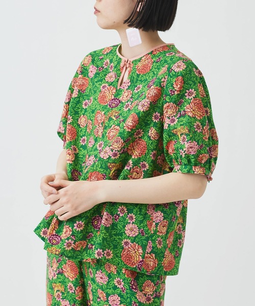 I am I in fact...(アイアムアイインファクト)の「虎華TORA HANA china ブラウス(シャツ/ブラウス・レディース・レッド/グリーン・FREE)」の11枚目の写真