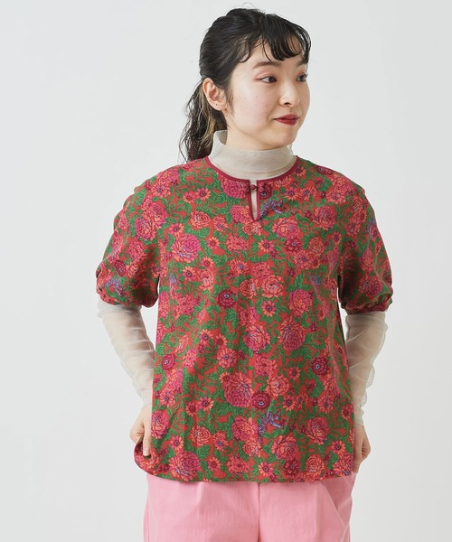 I am I in fact...(アイアムアイインファクト)の「虎華TORA HANA china ブラウス(シャツ/ブラウス・レディース・レッド/グリーン・FREE)」の20枚目の写真