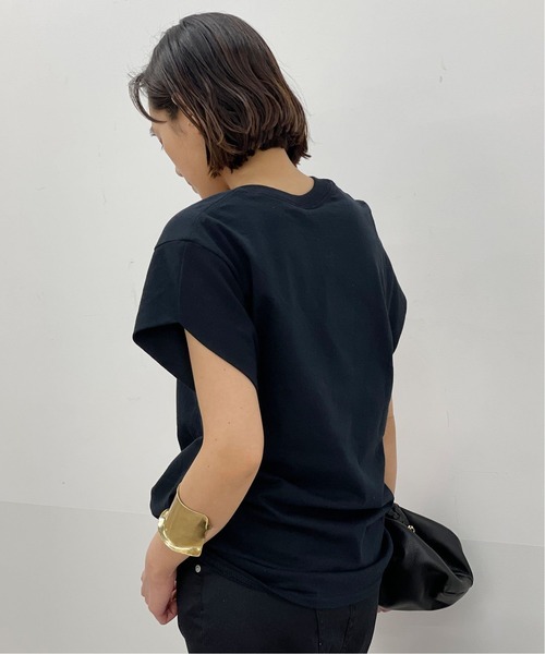 PRE_(プレ)の「【PRE_/プレ】ショートスリーブカットソー(Tシャツ/カットソー・レディース・ホワイト/ブラック/ベージュ・38/36)」の16枚目の写真