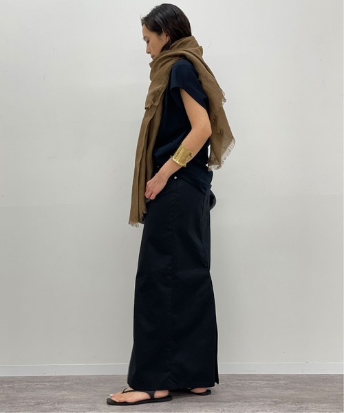 PRE_(プレ)の「【PRE_/プレ】ショートスリーブカットソー(Tシャツ/カットソー・レディース・ホワイト/ブラック/ベージュ・38/36)」の8枚目の写真