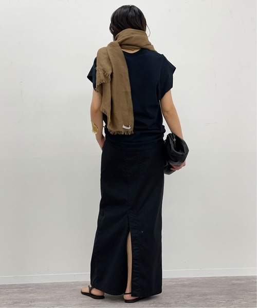 PRE_(プレ)の「【PRE_/プレ】ショートスリーブカットソー(Tシャツ/カットソー・レディース・ホワイト/ブラック/ベージュ・38/36)」の12枚目の写真