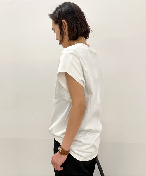 PRE_(プレ)の「【PRE_/プレ】ショートスリーブカットソー(Tシャツ/カットソー・レディース・ホワイト/ブラック/ベージュ・38/36)」の17枚目の写真