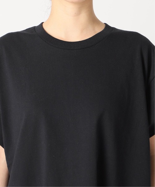 PRE_(プレ)の「【PRE_/プレ】ショートスリーブカットソー(Tシャツ/カットソー・レディース・ホワイト/ブラック/ベージュ・38/36)」の6枚目の写真