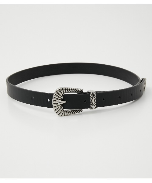 AZUL by moussy(アズールバイマウジー)の「CONCHO BELT/コンチョベルト(ベルト・レディース・ブラック・FREE)」の7枚目の写真