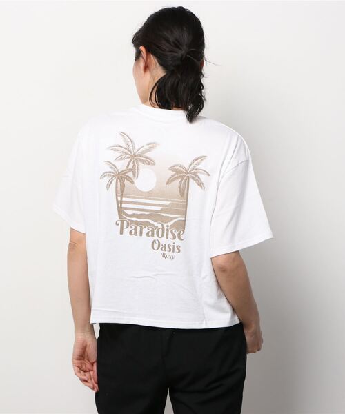 ROXY（ロキシー）の「ロキシー ROXY PARADISE OASIS SS（Tシャツ/カットソー・レディース・ホワイト/ブラック/ホワイト系・S/M/L）」の7枚目の写真