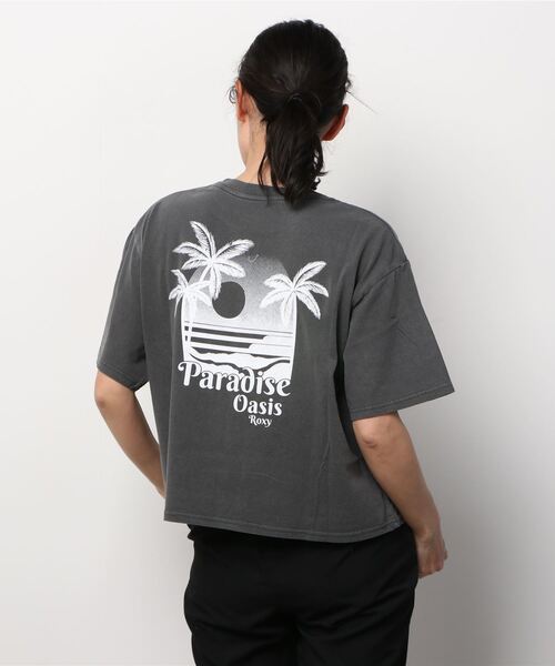 ROXY（ロキシー）の「ロキシー ROXY PARADISE OASIS SS（Tシャツ/カットソー・レディース・ホワイト/ブラック/ホワイト系・S/M/L）」の6枚目の写真