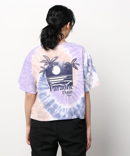 ROXY（ロキシー）の「ロキシー ROXY PARADISE OASIS SS（Tシャツ/カットソー・レディース・ホワイト/ブラック/ホワイト系・S/M/L）」の5枚目の写真