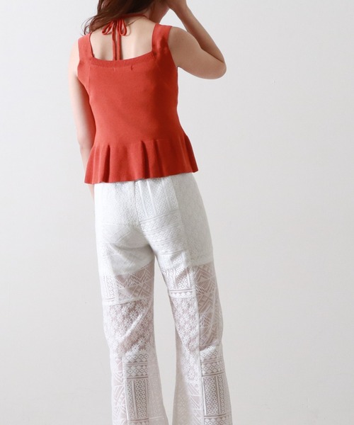 Cheek(チーク)の「【サイズ展開あり】レースパッチワークパンツ(その他パンツ・レディース・ブラック/オフホワイト・SMALL/MEDIUM)」の12枚目の写真