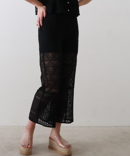 Cheek(チーク)の「【サイズ展開あり】レースパッチワークパンツ(その他パンツ・レディース・ブラック/オフホワイト・SMALL/MEDIUM)」の17枚目の写真