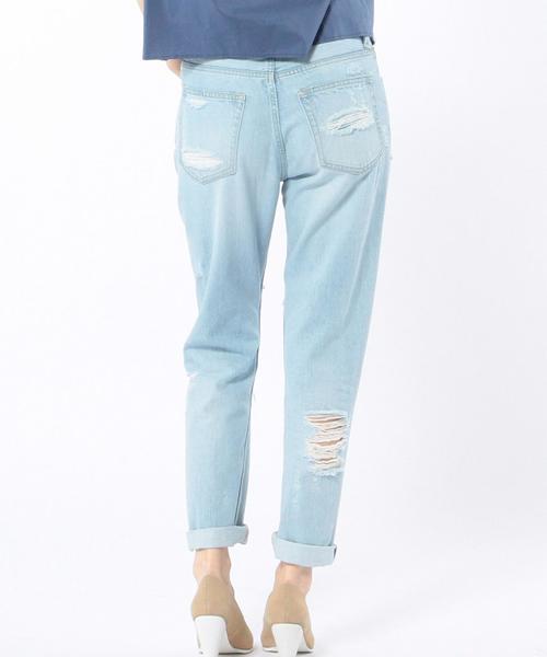 Another Edition（アナザーエディション）の「ダメージデニムパンツ/AEBC DAMAGE DNM◆（デニムパンツ・レディース・オフホワイト/ライトブルー・SMALL/MEDIUM）」の15枚目の写真
