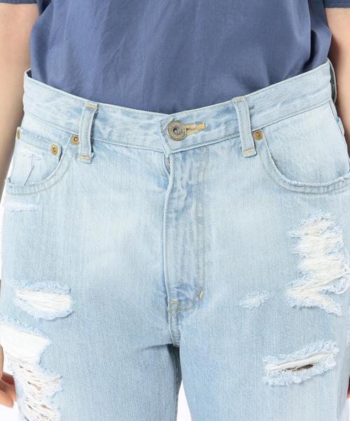 Another Edition（アナザーエディション）の「ダメージデニムパンツ/AEBC DAMAGE DNM◆（デニムパンツ・レディース・オフホワイト/ライトブルー・SMALL/MEDIUM）」の18枚目の写真