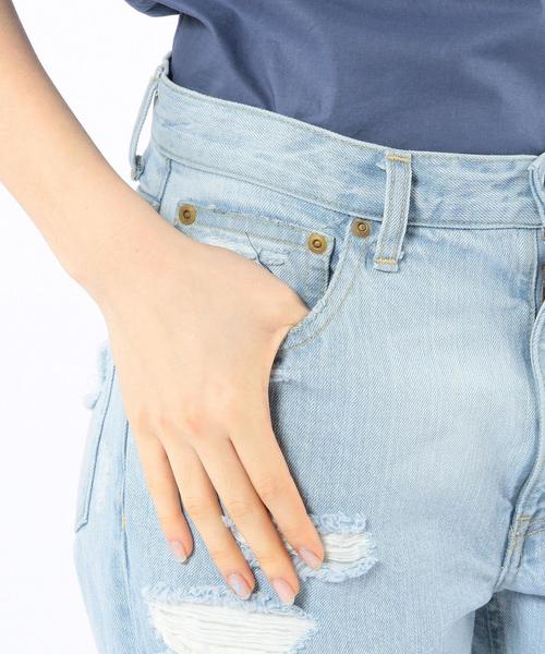 Another Edition（アナザーエディション）の「ダメージデニムパンツ/AEBC DAMAGE DNM◆（デニムパンツ・レディース・オフホワイト/ライトブルー・SMALL/MEDIUM）」の8枚目の写真