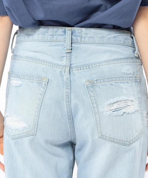Another Edition（アナザーエディション）の「ダメージデニムパンツ/AEBC DAMAGE DNM◆（デニムパンツ・レディース・オフホワイト/ライトブルー・SMALL/MEDIUM）」の9枚目の写真