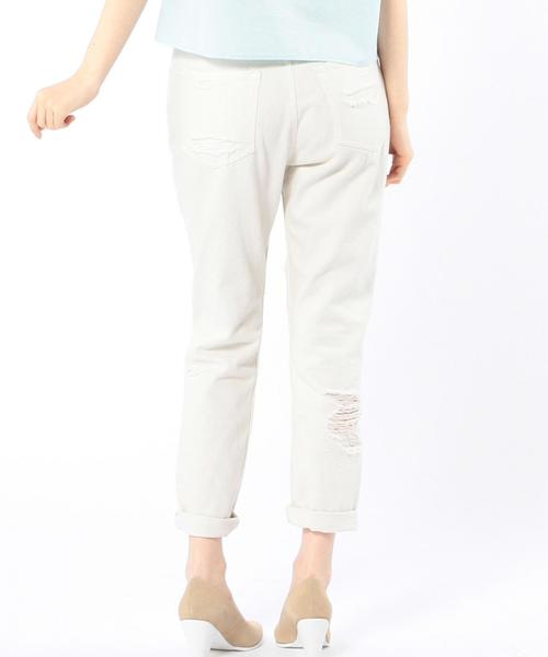 Another Edition（アナザーエディション）の「ダメージデニムパンツ/AEBC DAMAGE DNM◆（デニムパンツ・レディース・オフホワイト/ライトブルー・SMALL/MEDIUM）」の13枚目の写真