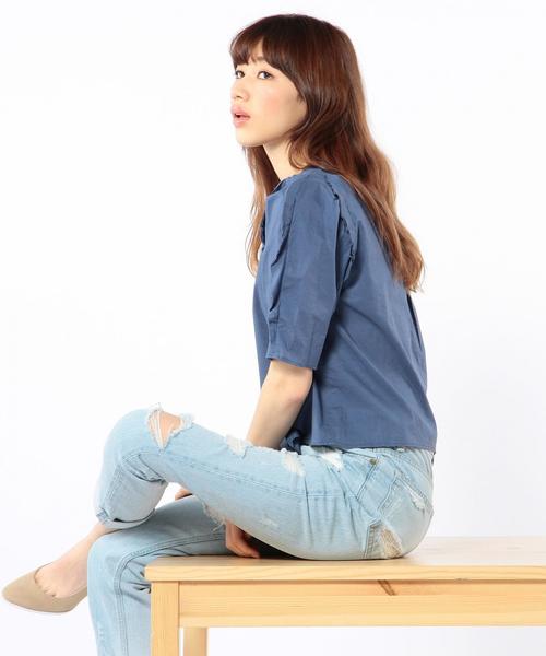 Another Edition（アナザーエディション）の「ダメージデニムパンツ/AEBC DAMAGE DNM◆（デニムパンツ・レディース・オフホワイト/ライトブルー・SMALL/MEDIUM）」の7枚目の写真