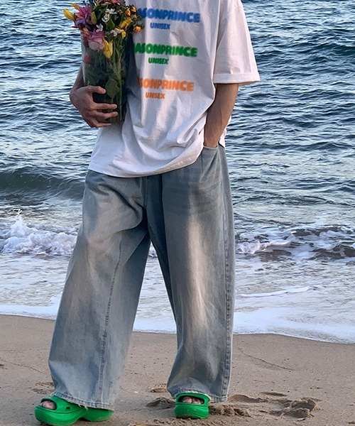 MASONPRINCE(メイソンプリンス)の「オーバーサイズ3カラーブランドロゴプリントTシャツ DT3120 【MASONPRINCE】(Tシャツ/カットソー・メンズ・ホワイト/ピンク・S/M/L)」の10枚目の写真