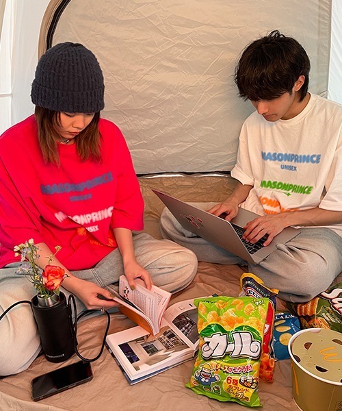 MASONPRINCE(メイソンプリンス)の「オーバーサイズ3カラーブランドロゴプリントTシャツ DT3120 【MASONPRINCE】(Tシャツ/カットソー・メンズ・ホワイト/ピンク・S/M/L)」の13枚目の写真