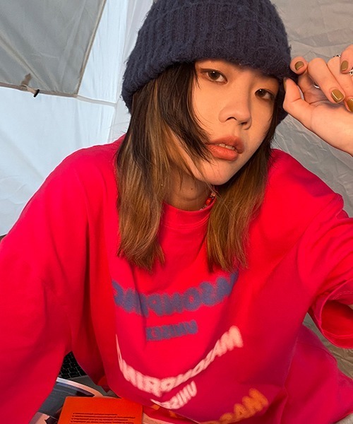 MASONPRINCE(メイソンプリンス)の「オーバーサイズ3カラーブランドロゴプリントTシャツ DT3120 【MASONPRINCE】(Tシャツ/カットソー・メンズ・ホワイト/ピンク・S/M/L)」の20枚目の写真