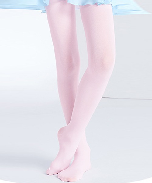 TeddyShop(テディショップ)の「キッズ ワンポイントロゴバレエタイツ(タイツ/ストッキング・キッズ・ブラック/ピンク/ベージュ/ホワイト・M/2XL/XL/L)」の4枚目の写真