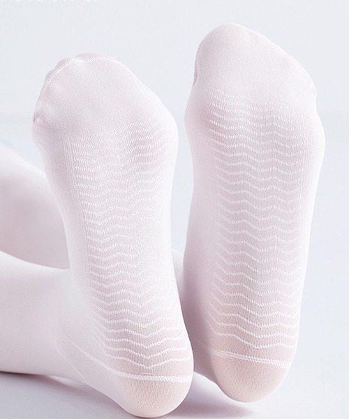 TeddyShop(テディショップ)の「キッズ ワンポイントロゴバレエタイツ(タイツ/ストッキング・キッズ・ブラック/ピンク/ベージュ/ホワイト・M/2XL/XL/L)」の10枚目の写真