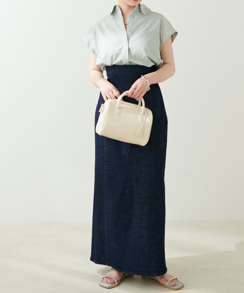 natural couture(ナチュラルクチュール)の「今年らしさの詰まった 肩あきボリュームスリーブシャツ(シャツ/ブラウス・レディース・ライトベージュ/ベージュ/ミント/その他1/その他2・FREE)」の18枚目の写真