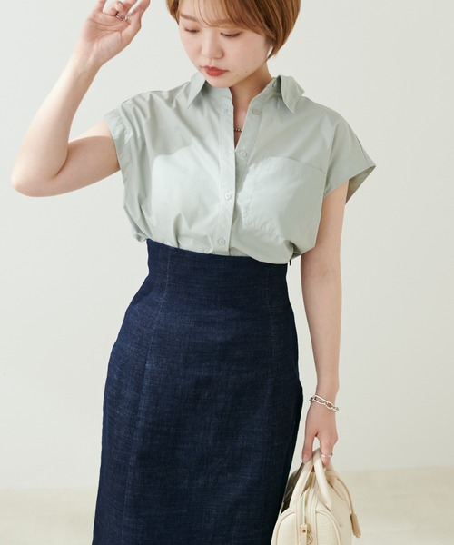 natural couture(ナチュラルクチュール)の「今年らしさの詰まった 肩あきボリュームスリーブシャツ(シャツ/ブラウス・レディース・ライトベージュ/ベージュ/ミント/その他1/その他2・FREE)」の17枚目の写真