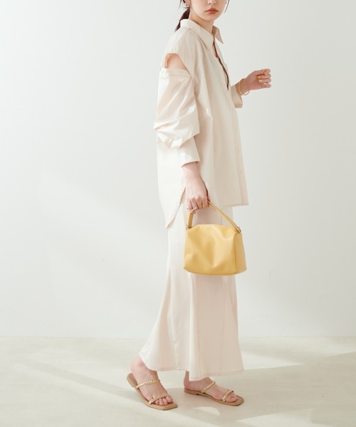 natural couture(ナチュラルクチュール)の「今年らしさの詰まった 肩あきボリュームスリーブシャツ(シャツ/ブラウス・レディース・ライトベージュ/ベージュ/ミント/その他1/その他2・FREE)」の13枚目の写真