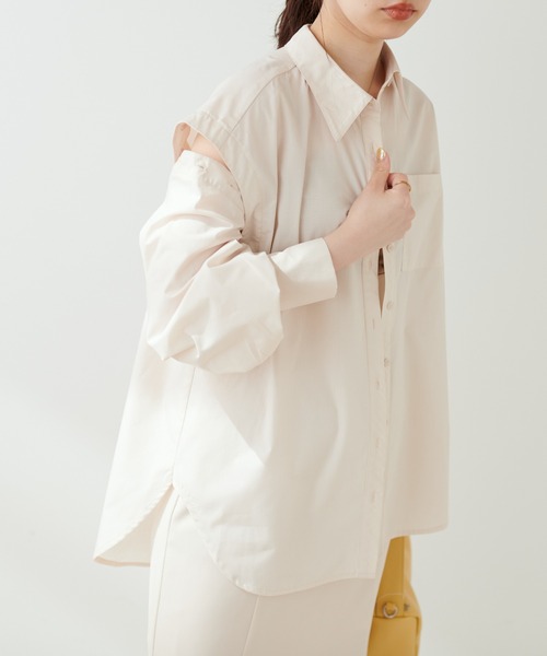 natural couture(ナチュラルクチュール)の「今年らしさの詰まった 肩あきボリュームスリーブシャツ(シャツ/ブラウス・レディース・ライトベージュ/ベージュ/ミント/その他1/その他2・FREE)」の11枚目の写真