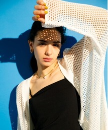 koe | 【前後2WAY】ドライタッチ透かし編みカーディガン＊(カーディガン/ボレロ)