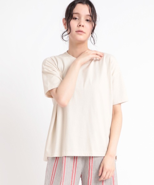 RNA-N(アールエヌエーエヌ)の「M1880 ブークレーワイドデザインT(Tシャツ/カットソー・レディース・グレー/ナチュラル/ブルー・MEDIUM)」の3枚目の写真