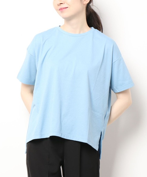 RNA-N(アールエヌエーエヌ)の「M1880 ブークレーワイドデザインT(Tシャツ/カットソー・レディース・グレー/ナチュラル/ブルー・MEDIUM)」の18枚目の写真