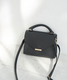 ROPE' PICNIC | 【WEB限定カラー:グリーン】軽量スクエアメタルフラップミニショルダーバッグ(ショルダーバッグ)