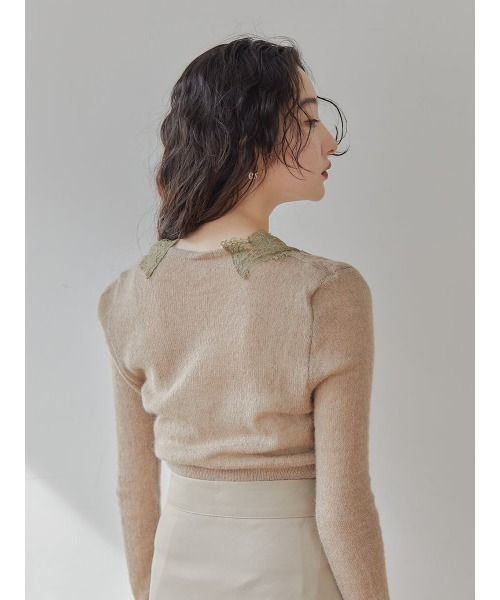 Ayla(アイラ)の「lace cardigan(カーディガン/ボレロ・レディース・ベージュ/ホワイト・FREE)」の14枚目の写真